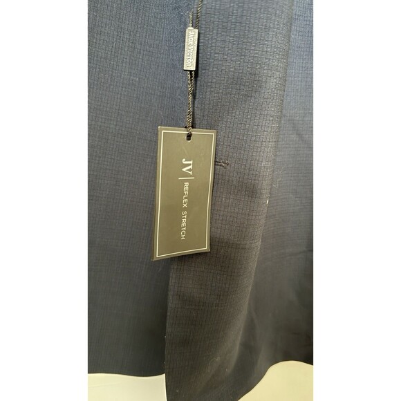 58R Jack Victor Reflex Stretch Blazer Blue Wool Blend 2 Button Sport Coat - Picture 2 of 8